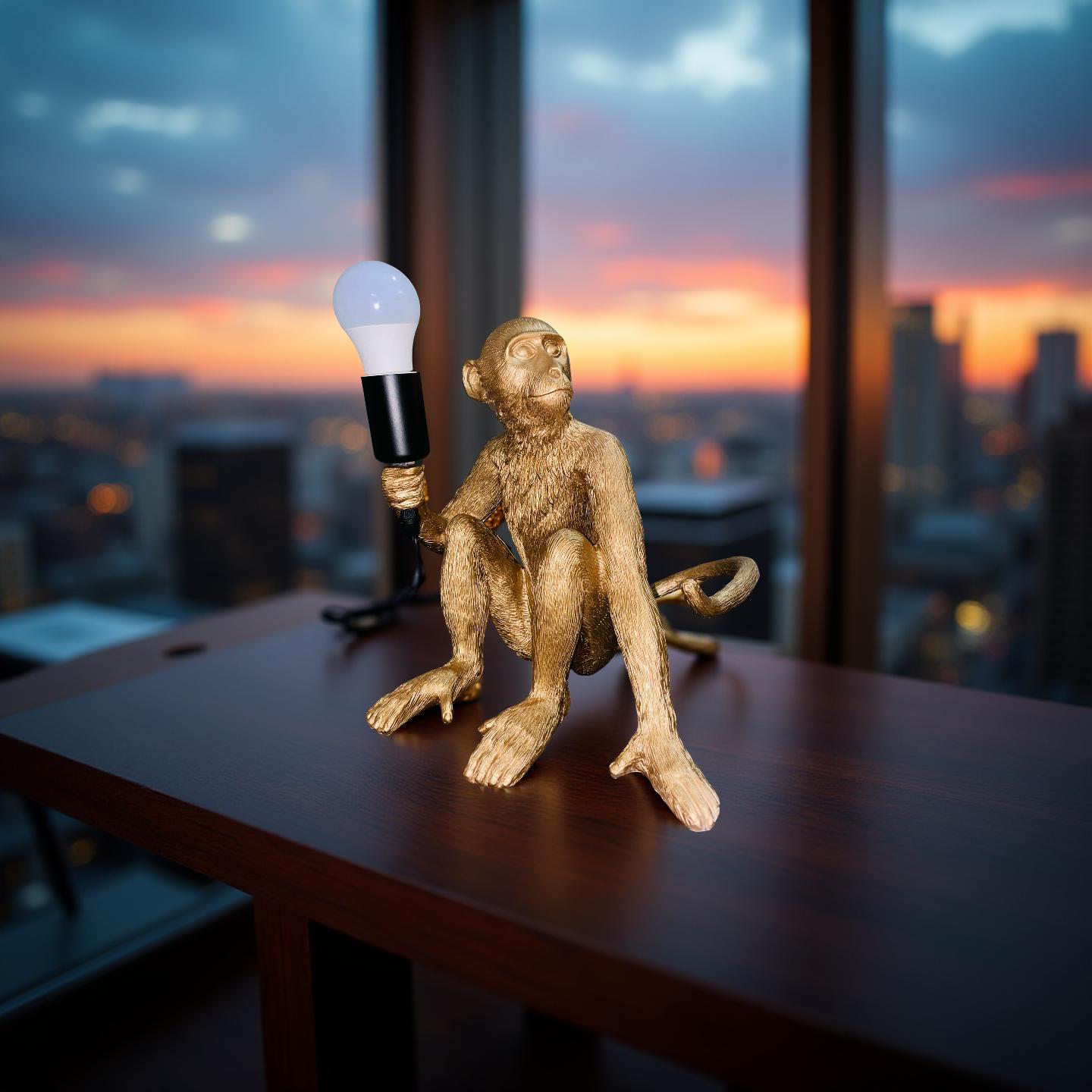 Golden Monkey Lamp