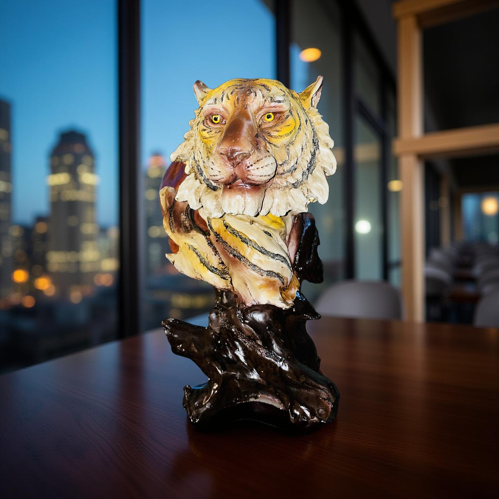🐯 Majestic Tiger Bust Sculpture