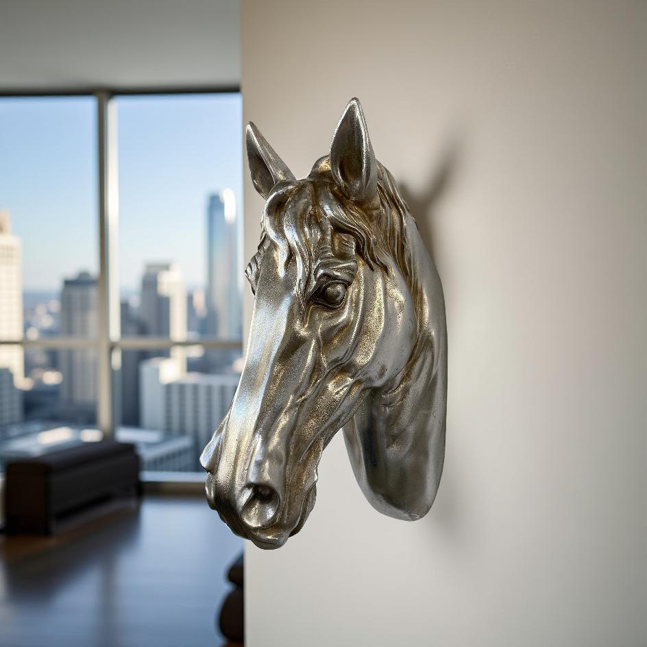 Majestic Steed – Wall Mounted Horse Head Sculpture