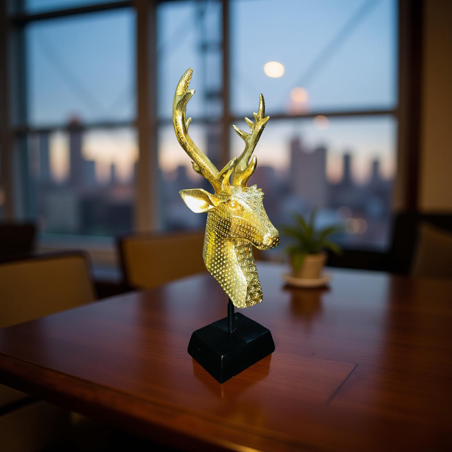 Golden Stag Resin Bust