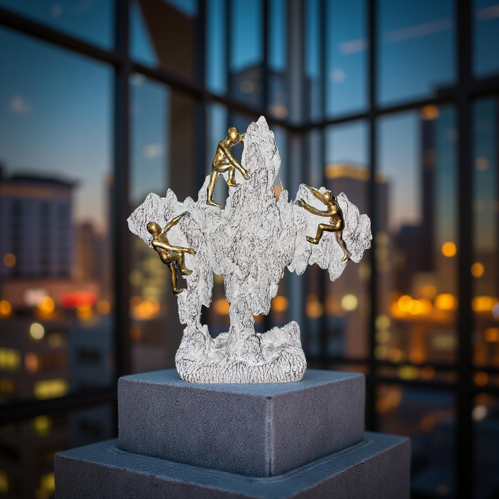 Golden Climbers on Rock