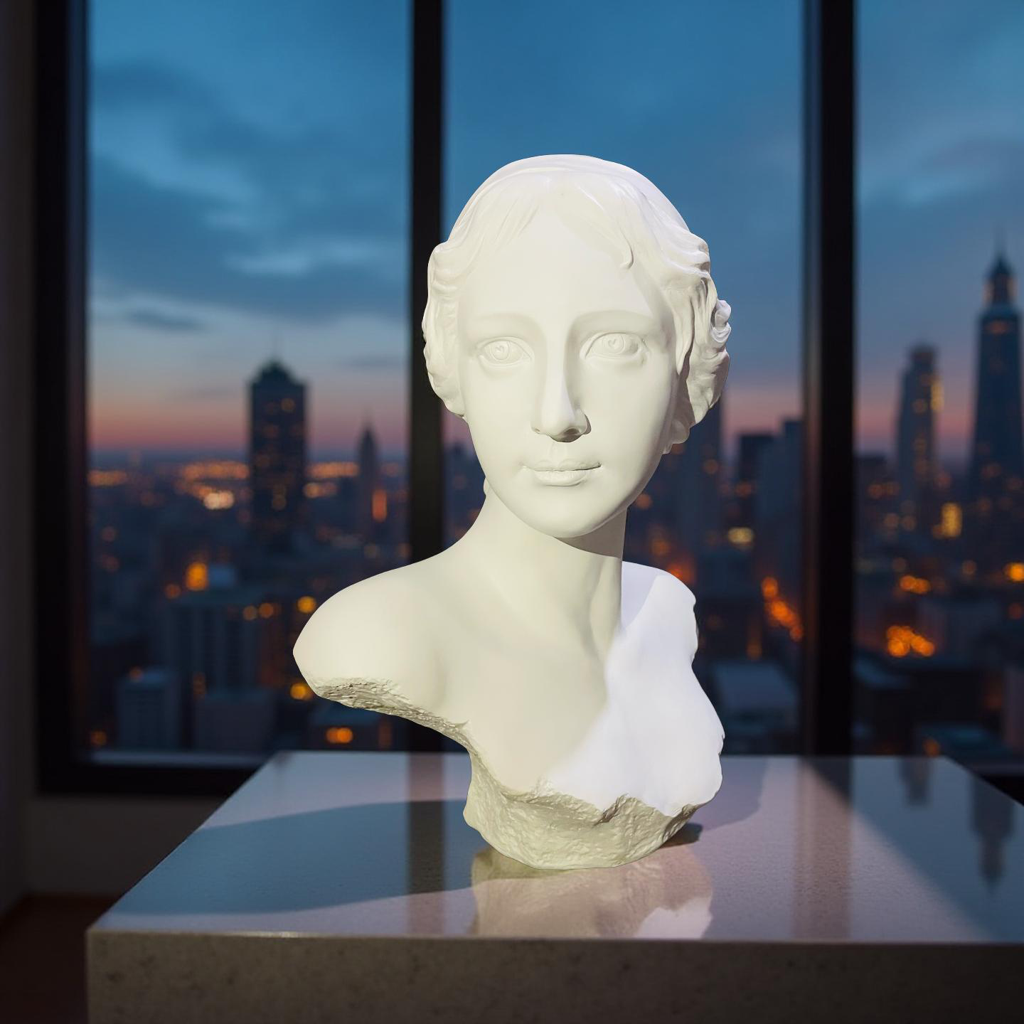 Classical Lady Bust Sculpture