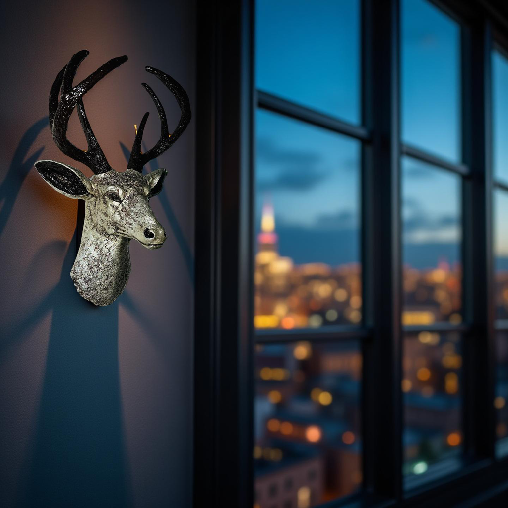 Golden Majesty Deer Wall Mount