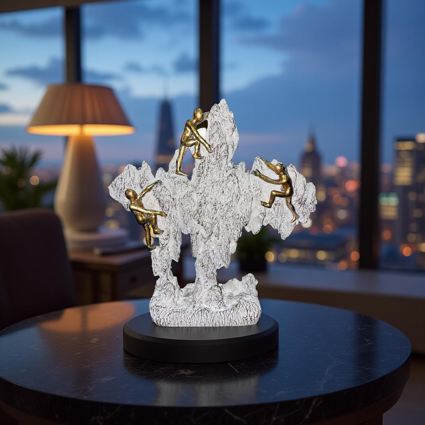 Golden Climbers on Rock