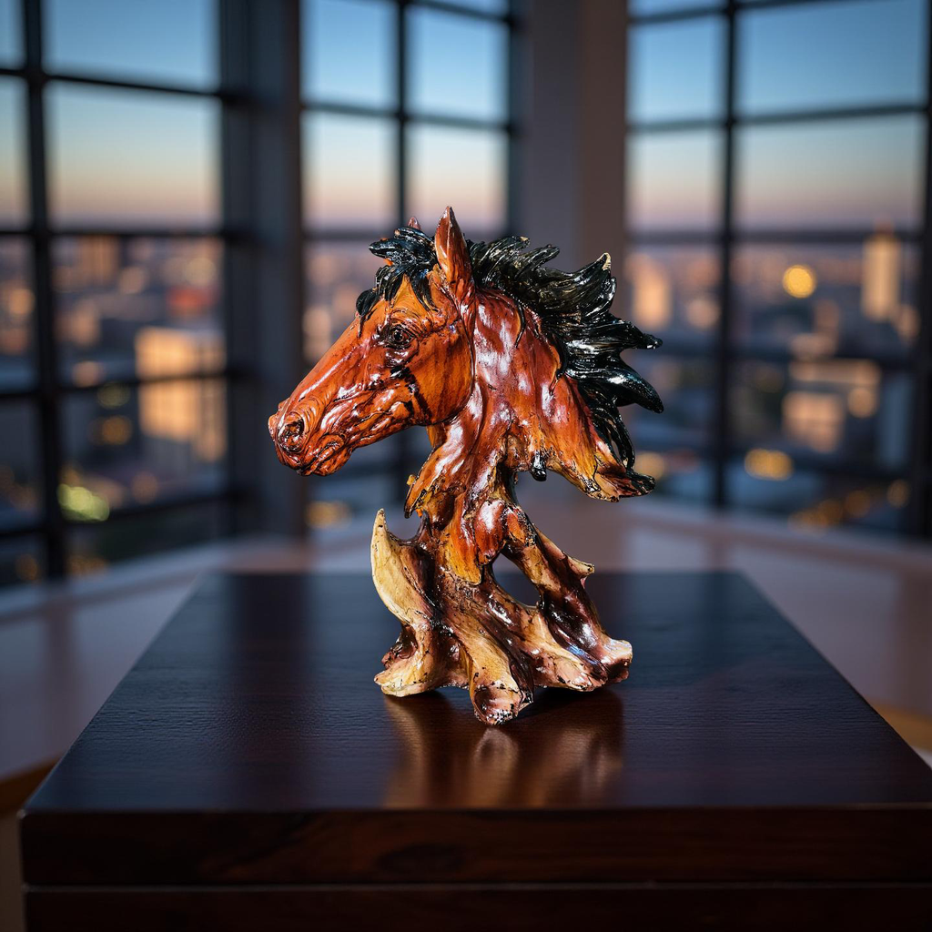 Majestic Horse Head Sculpture 🐎✨