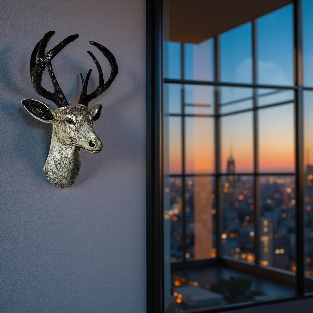 Golden Majesty Deer Wall Mount