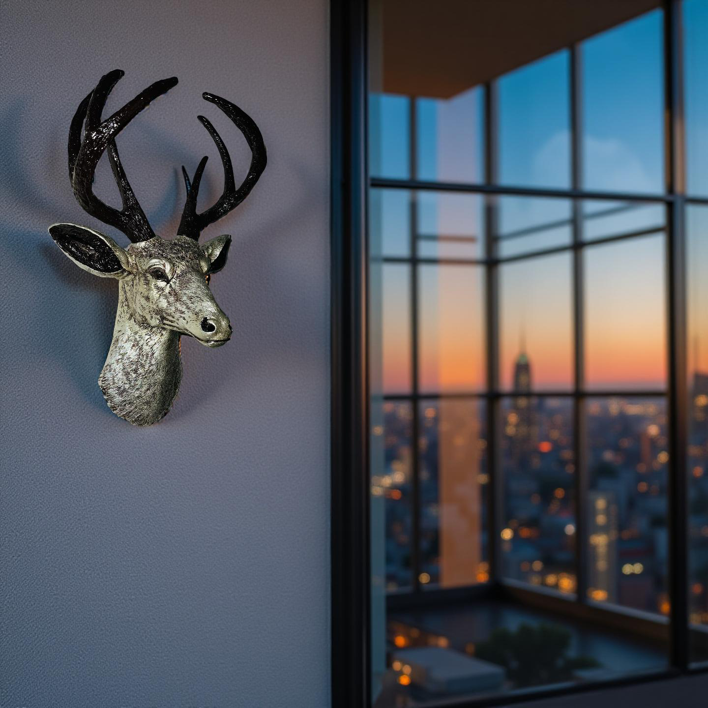Golden Majesty Deer Wall Mount